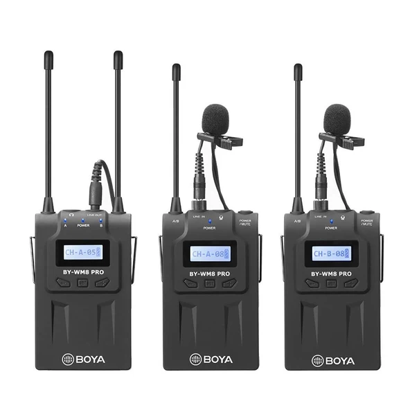 Boya BY-WM8 Pro Kit-2 Pro. İkili Kablosuz Mikrofon - Resim 2