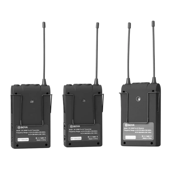 Boya BY-WM8 Pro Kit-2 Pro. İkili Kablosuz Mikrofon - Resim 3