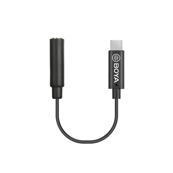 Boya BY-K9 3.5mm TRRS / USB Type-C Mikrofon Adaptörü ürün görseli 1