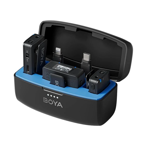 BOYA Boyamic All-in-One Kablosuz İkili Kayıt Yaka Mikrofonu ürün görseli 1