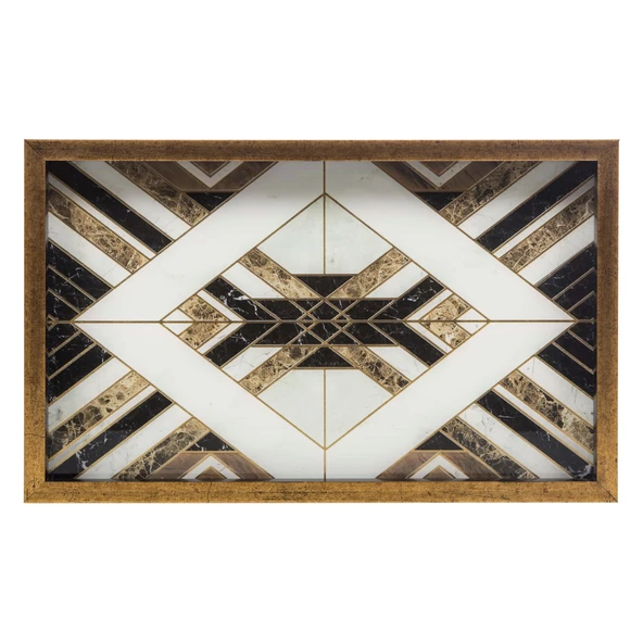LINE DEKORATİF TEPSİ 31X46CM SİYAH (Teşhir) ürün görseli 1
