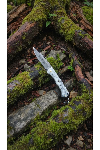 Yatağan Zeybek Özel Üretim Epoksi Saplı Cep & Kamp Çakısı - 20cm Toplam Boy, 9cm Namlu ürün görseli 1
