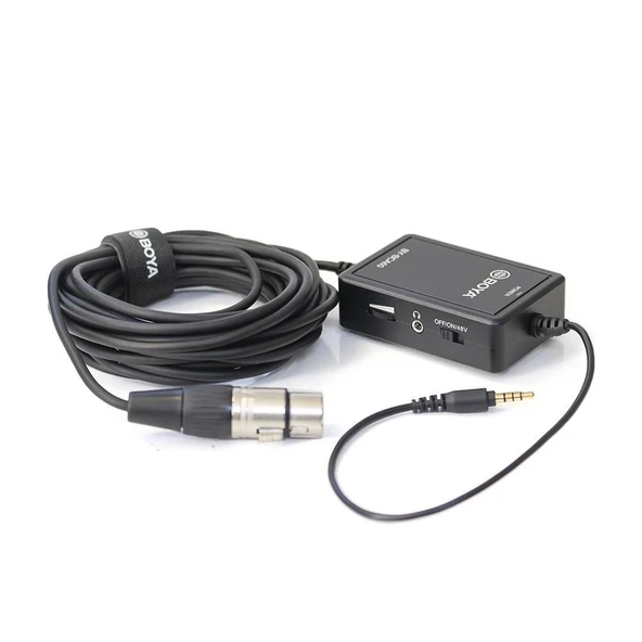 Boya BY-BCA60 48V Phantom Mobil XLR Mikrofon Kablo - Resim 3