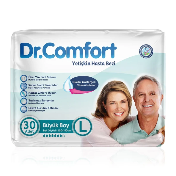 Dr. Comfort Belbantlı Hasta Bezi L-Large Beden 30 Adet ürün görseli 1