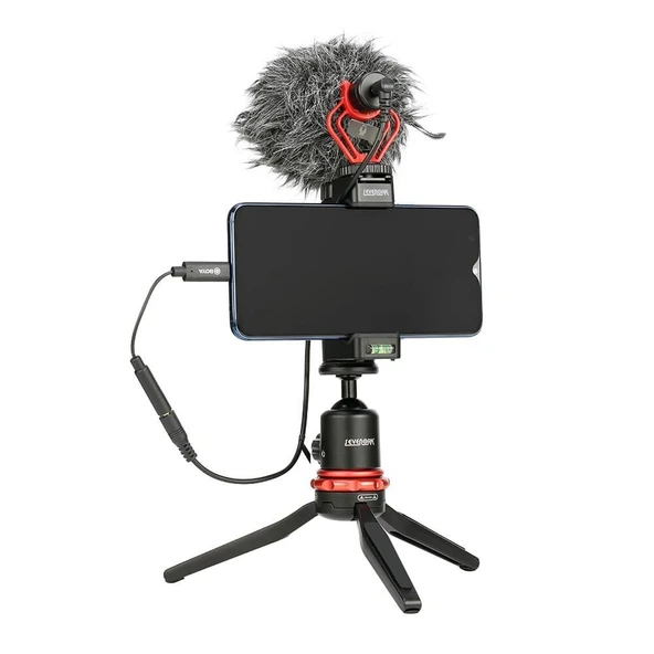 Boya BY-K9 3.5mm TRRS / USB Type-C Mikrofon Adaptörü - Resim 3