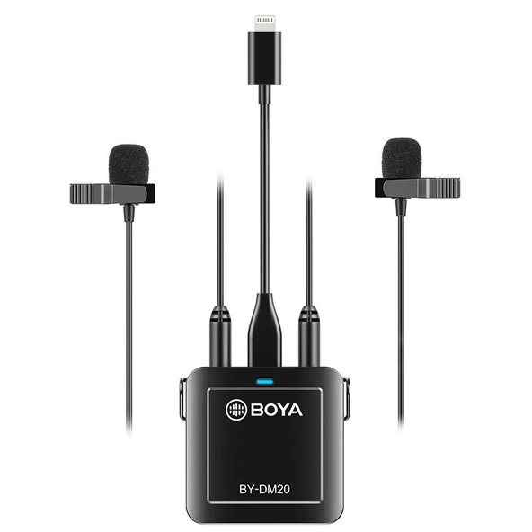 Boya BY-DM20 Pc Telefon İkili Yaka Mikrofonu Kit ürün görseli 1