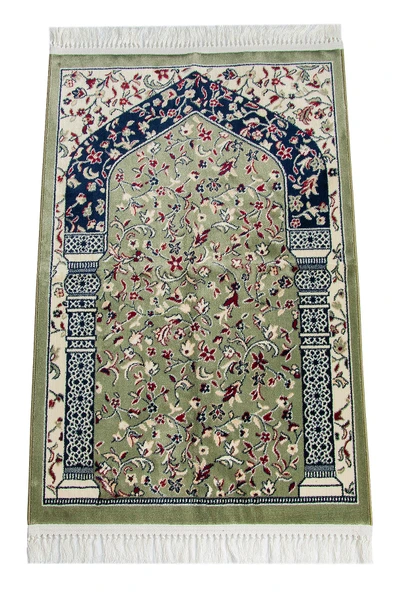 Ravza Desenli Halı Tipi Dokuma Seccade - Yeşil ürün görseli 1