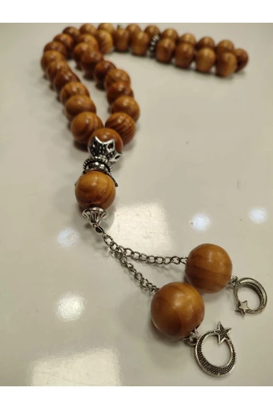 Çam ağacı iri 33 tesbih - ağaç tesbih - Resim 2