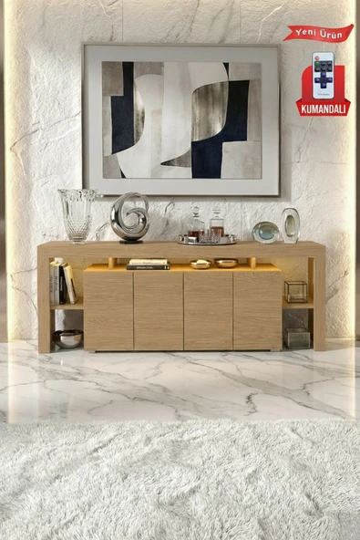 BURC LEDLİ TV ÜNİTESİ 200 CM ürün görseli 1