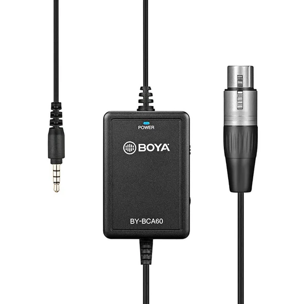 Boya BY-BCA60 48V Phantom Mobil XLR Mikrofon Kablo ürün görseli 1