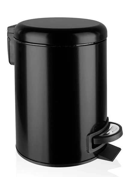 Noble life 5 LT Siyah Pedalı Yavaş Kapanır Çöp Kovası ürün görseli 1