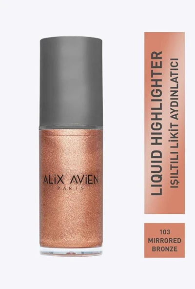 Alix Avien Kahverengi Işıltılı Likit Aydınlatıcı - Liquid Highlighter - 103 Yüz & Vücut İçin - 30l ürün görseli 1