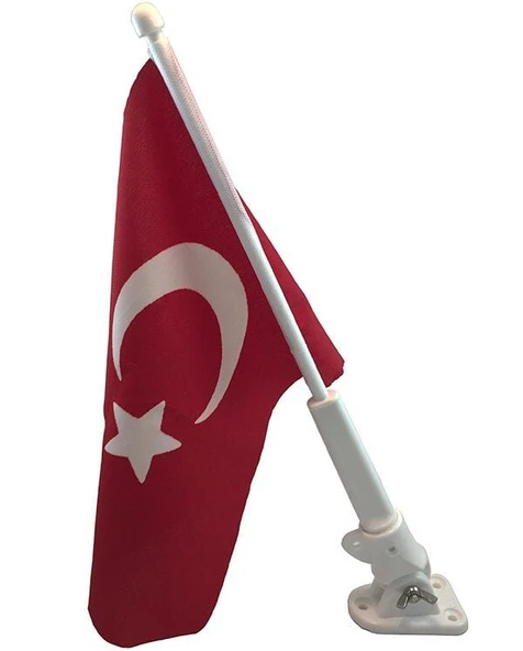 BAYRAKLI PLASTİK BAYRAK DİREĞİ - Resim 3