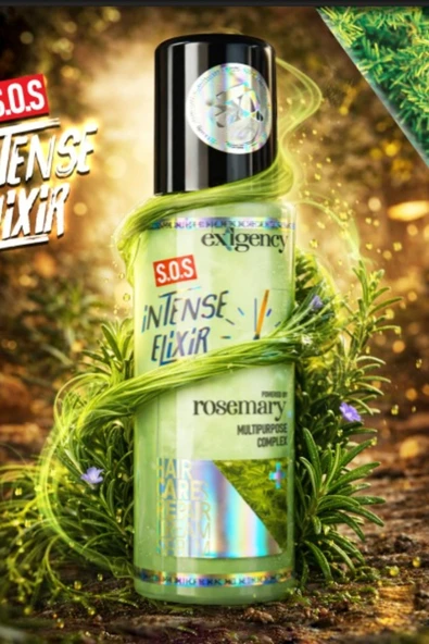 Exigency Durulamasız Biberiye Yağlı Acil Bakım & Onarım Saç Krem Serum  100ml ürün görseli 1