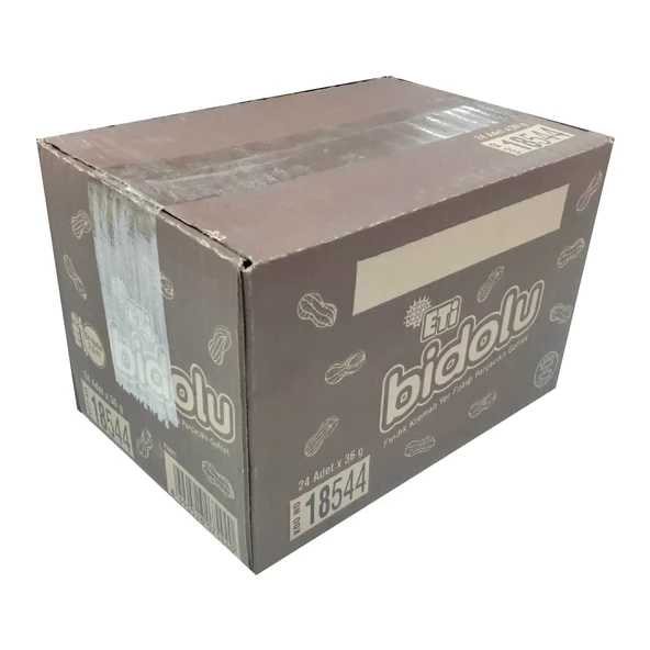 Eti Bidolu Fındık Kremalı Yer Fıstığı Parçacıklı Gofret 36 gr 24 Adet ürün görseli 1