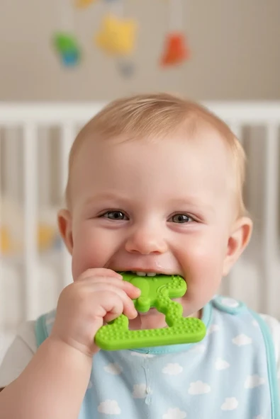 Babyjem Fil Diş Kaşıyıcı Açık Yeşil ürün görseli 1