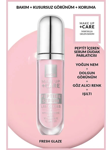 Avon Make Up + Care Peptit İçeren Serum Gloss Dudak Parlatıcısı - Fresh Glaze ürün görseli 1