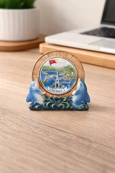 Antalya Kemer Hatıra Biblo 11x11 cm – Yunus Figürlü Dekoratif Masa Süsü – Turistik Hediyelik ürün görseli 1