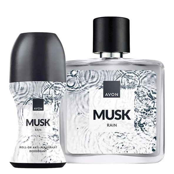 AVON MUSK RAİN 75 ML ERKEK PARFÜM SETİ ürün görseli 1