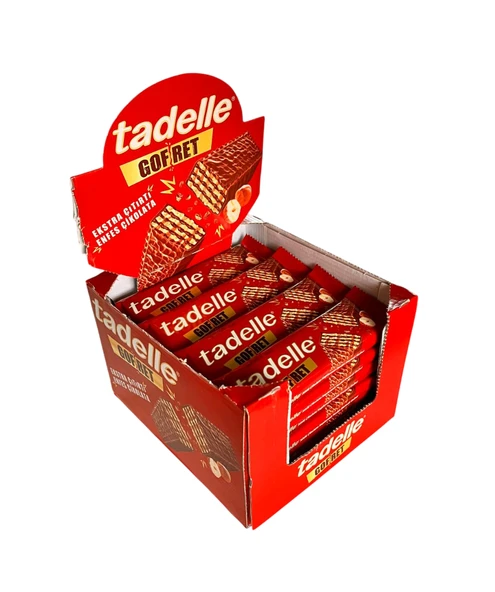 Tadelle Sütlü Çikolatalı Gofret 28 gr 28 Adet ürün görseli 1
