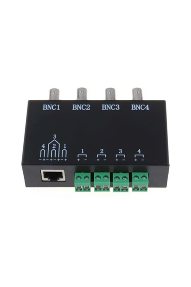 OPAX SJX-140B 4 Kanal Passive Video Balun BNC to UTP RJ45 2 li AHD Kameralar için ürün görseli 1