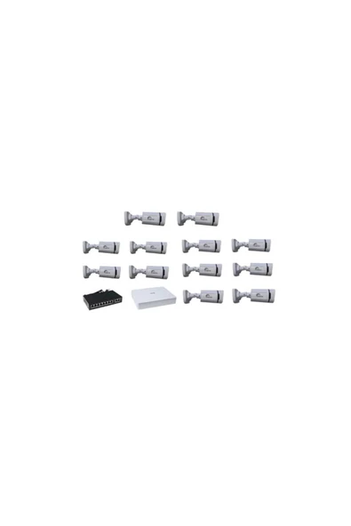 APROX 10 LU 5MP WARMLED SESLİ İP KAMERA SETİ ürün görseli 1