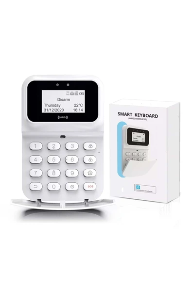 OPAX SZR-77 KABLOSUZ KEYPAD /TUŞ TAKIMI LİTYUM PİLLİ ( OPAX MARKALI ALARM PANELLERİNİ DESTEKLER) ürün görseli 1
