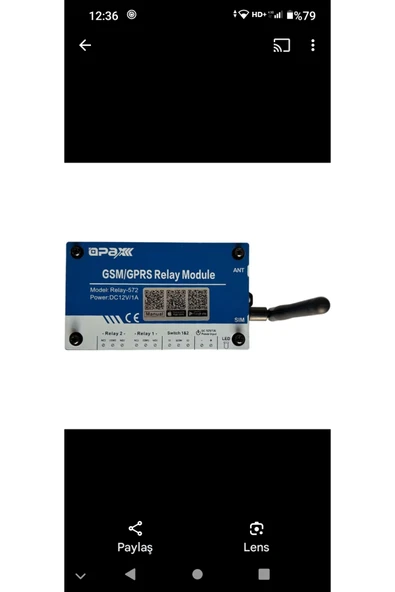 OPAX RELAY-572 GSM/GPRS RÖLE MODÜLÜ: ürün görseli 1