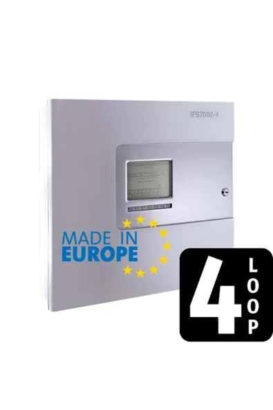 OPAX UniPOS IFS-7002/4 - 4 Loop 500 Adresli İnteraktif Yangın Alarm Paneli ürün görseli 1