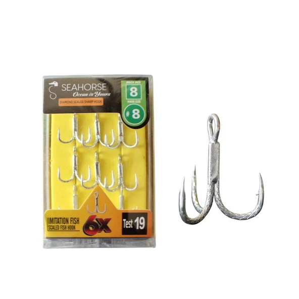 Sea Horse Diamond Scaled Sharp Hook Oty:8 No:8 ürün görseli 1