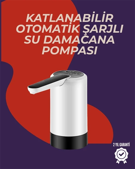 Şarjlı Damacana Su Pompası Otomatik ve Taşınabilir ürün görseli 1