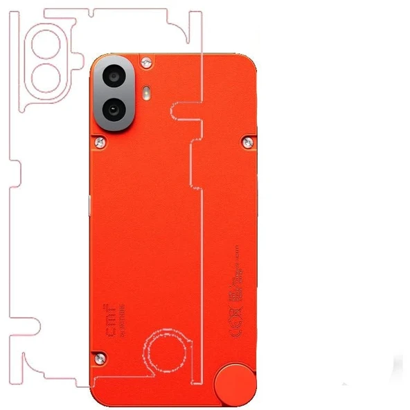 CMF Phone 1 ile Uyumlu 360 Arka Kaplama   Şeffaf ürün görseli 1