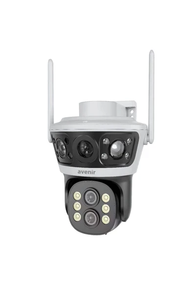 AVENİR AV S-303 4MP 2KAMERALI 10X ZOOMLU WİFİ PTZ KAMERA ürün görseli 1