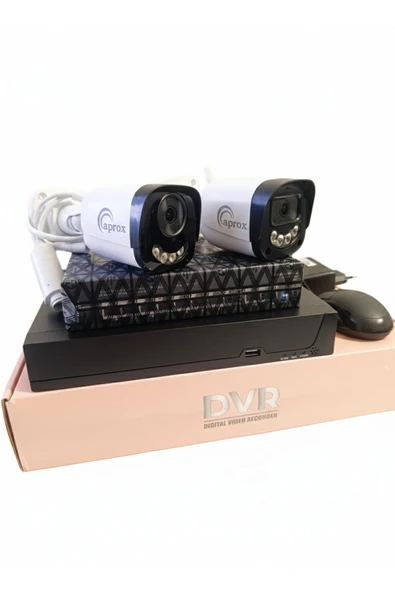 APROX 2Li 5MP WARMLED SESLİ İP KAMERA SETİ - Resim 3