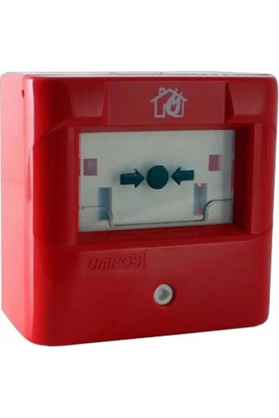 OPAX Unipos Fd 3050 Konvansiyonel Kırılabilir Cam Içerikli Yangın Alarm Butonu ürün görseli 1