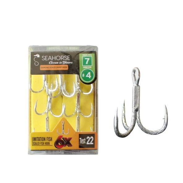 Sea Horse Diamond Scaled Sharp Hook Oty:7 No:4 ürün görseli 1