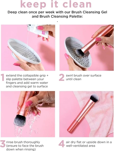 Real Techniques The Wanderer 8 Brush Kit Makyaj Fırçası Seti - Resim 6