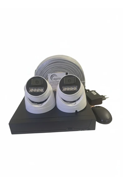 APROX 2Li 2MP WARMLED SESLİ AHD KAMERA SETİ - Resim 3