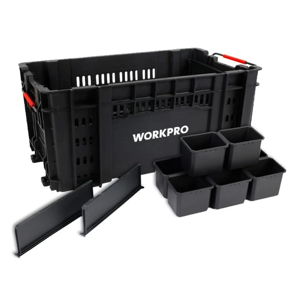 WORKPRO WP283028 46Lt 55,7x32,2x25cm Üstü Açık Profesyonel Takım Çantası ürün görseli 1