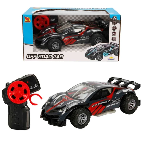 Suncon 1:18 Sesli ve Işıklı Uzaktan Kumandalı Off-Road Araba 44650 Kırmızı ürün görseli 1