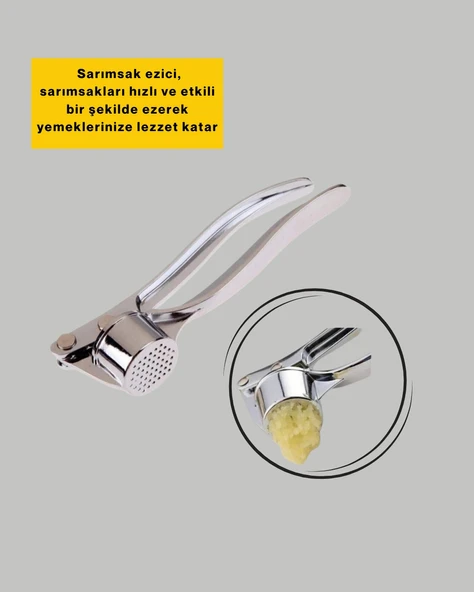 Metal Sarımsak Ezici - Resim 2