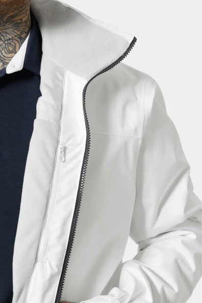 Helly Hansen Crew Midlayer Kapişonlu Beyaz Mont  Erkek - Resim 3