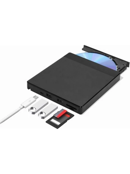 Kenly USB 3.0 Harici DVD RW CD DVD Yazici Okuyucu SD TF Kart Okuyucu USB Hub Laptop PC Uyumlu ürün görseli 1