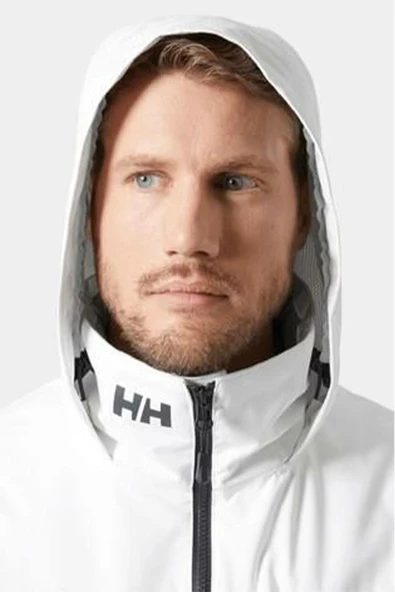 Helly Hansen Crew Midlayer Kapişonlu Beyaz Mont  Erkek - Resim 4