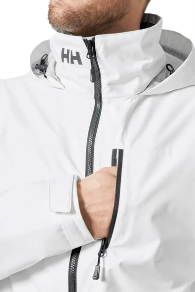 Helly Hansen Crew Midlayer Kapişonlu Beyaz Mont  Erkek - Resim 2