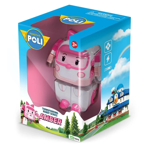 Robocar Poli Transforming Robot Figür- Amber 0651 ürün görseli 1