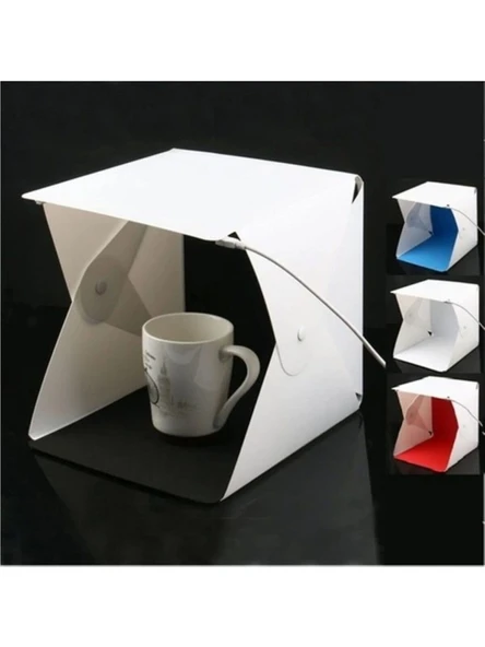 Kenly Mini Urun Fotograf Cekim Cadiri 40x40 cm LED Isikli Tasima Cantali ürün görseli 1