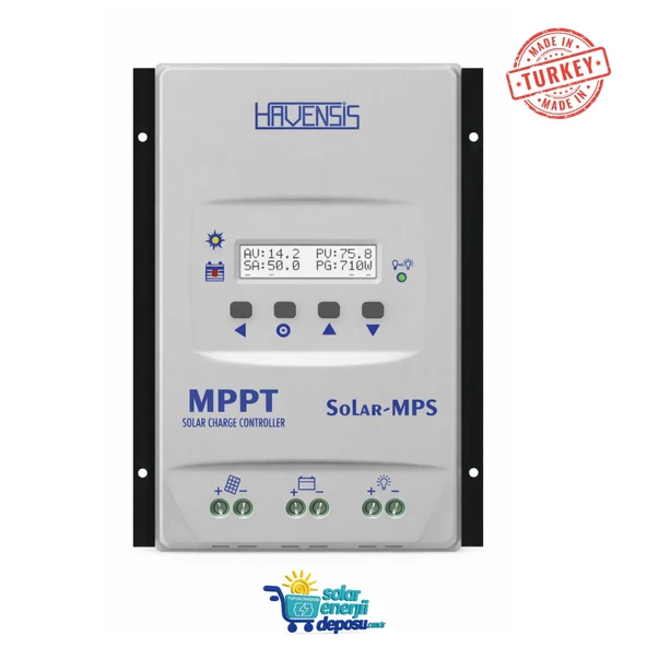 Havanesis Solar-50AMPS-100 12/24V 50A MPPT Şarj Kontrol Cihazı (S50AMPS100) ürün görseli 1
