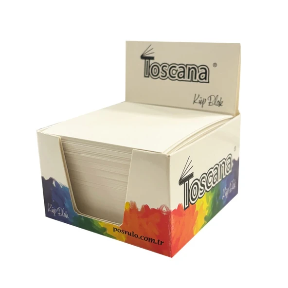 Toscana Küp Blok Not Kağıdı 8x8 Cm 500 Yaprak ürün görseli 1