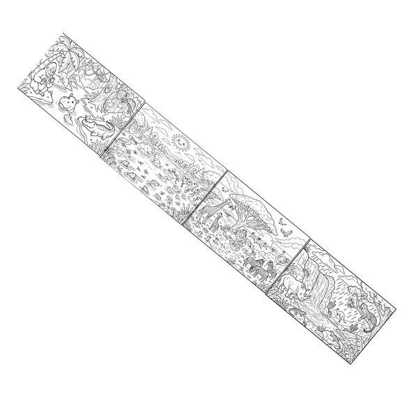 Orman Macerası Dev Rulo Boyama Kitabı 4 Metre 45 cm Genişlik - Resim 2
